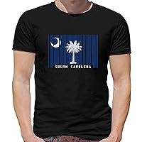 South Carolina Barcode Style Flag - Mens Premium Cotton T-Shirt