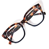 Oversized Reading Glasses for Women, TR90 Square Blue Light Blocking Computer Readers with Spring Hinge