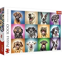 Trefl Funny Dog Portraits 1000 Piece Jigsaw Puzzle Red 27