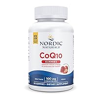 CoQ10 Gummies, Strawberry - 60 Gummies - 100 mg Coenzyme Q10 (CoQ10) - Great Taste - Heart Health, Cellular Energy Production, Antioxidant Support - Non-GMO, Vegan - 60 Servings