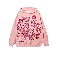 Men's Oversized Hoodie Pullover Unisex Graphic Sweatshirts Hoodies Casual Tunic Anime Streetwear Aesthetic Top