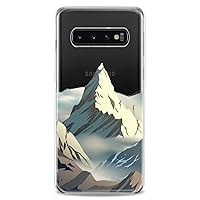 Case Compatible with Samsung S23 S22 Plus S21 FE Ultra S20+ S10 Note 20 5G S10e S9 Iceland Mountains Flexible Silicone Winter Print Design Cool Slim fit Cute Snow Clear Woman Nature Climber