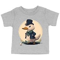 Little Goose Baby Jersey T-Shirt - Unique Baby T-Shirt - Graphic T-Shirt for Babies