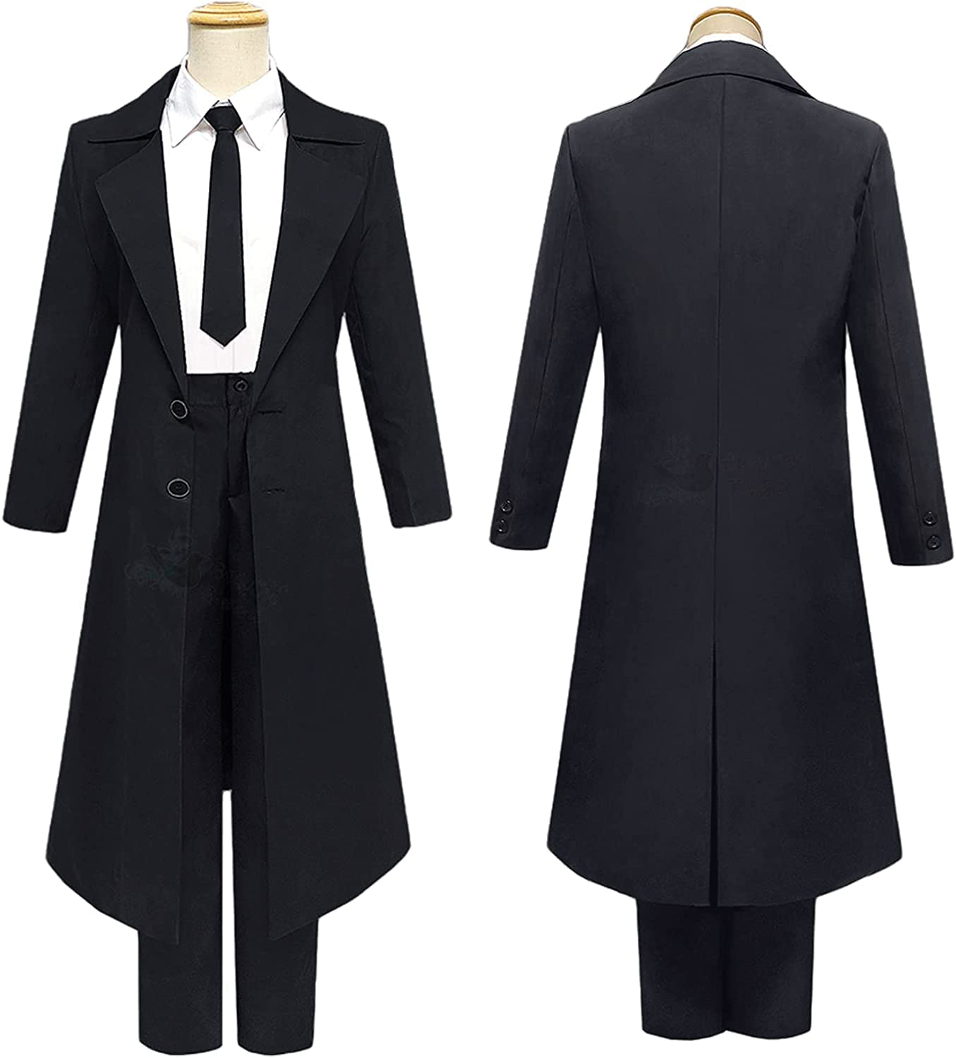 Cheap Anime Bungo Stray Dogs Dazai Osamu Cosplay Costume Black Trench  Outfit Jacket Anime Men Adult Halloween Christmas Suits Coat | Joom
