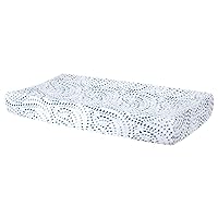 Bebe au Lait Classic Muslin Changing Pad Cover, 100% Cotton Muslin, One Size Fits Most - Serenity