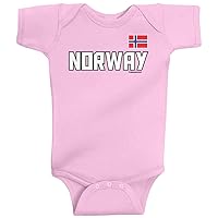 Threadrock Unisex Baby Norway National Pride Bodysuit