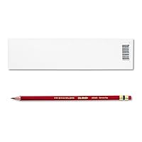 Prismacolor Col-Erase Pencil with Eraser, Carmine Red Lead/Barrel, 12-Count
