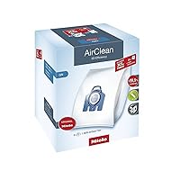 Miele Original Allergy XL Pack AirClean 3D GN Vacuum Cleaner Bags, 8 x Bags, 1 x Hepa Filter