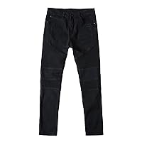 Andongnywell Men's Ripped Destroyed Stretchy Knee Frayed Slim Tapered Leg Jeans Denim Pants Stretch Trousers