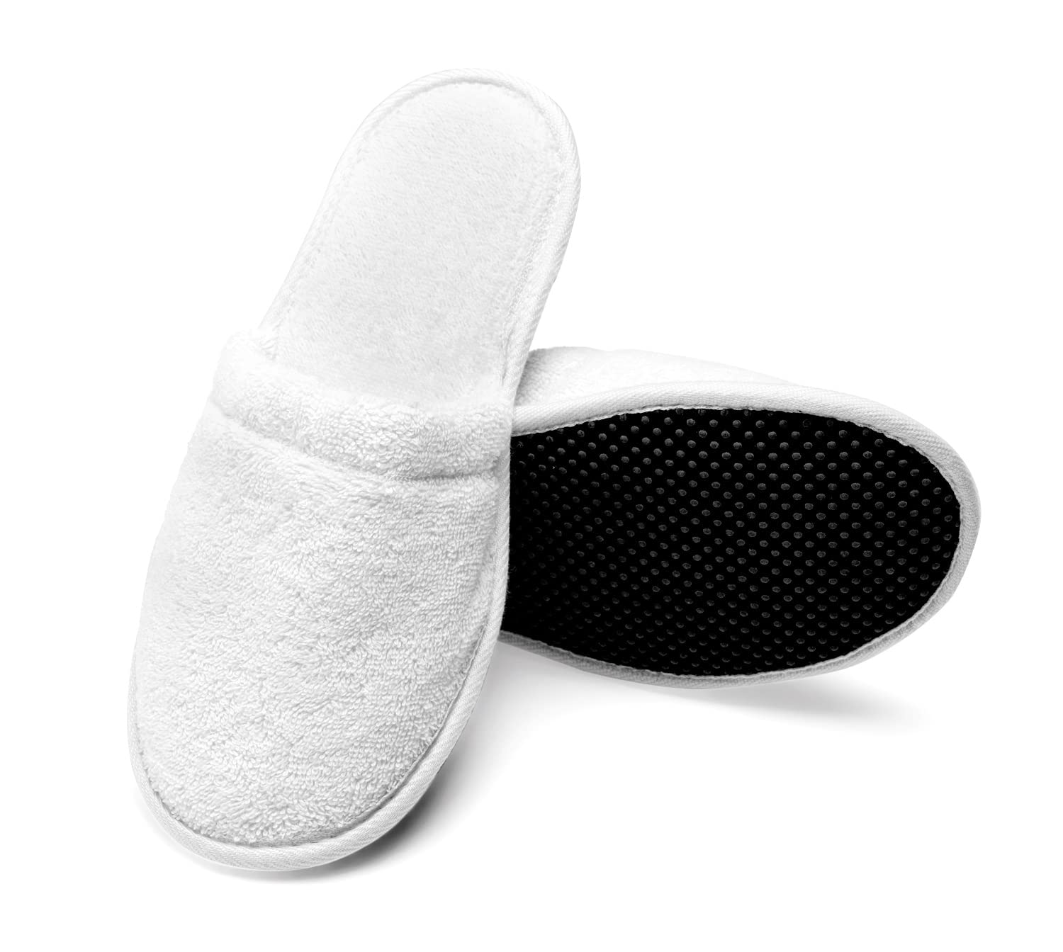 Arus Men's Cotton Slippers Turkish Terry Cloth for Spa and Bath