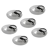 6 Pack Brass Finger Cymbals Belly Dancing Finger Cymbals Musical Instrument Small Cymbals for Dancer Kids Adult (Color : Silver)