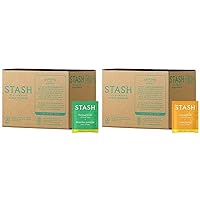 Stash Tea Peppermint and Chamomile Herbal Tea Bundle (100 Tea Bags Each)
