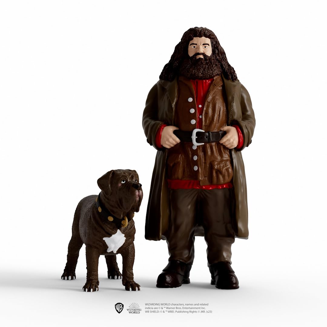 Schleich Wizarding World of Harry Potter 2-Piece Set with Hagrid & Fang Figurines for Kids Ages 6+