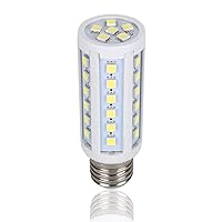 E26 Medium Screw Base ES Fitting LED Light Bulb DC 12V 20V Solar Grids Boat Fishing Lantern Navigation Low Volt Motor Home RV Yacht Bus Ferry Interior Camping Accent Lightings - Super White 6000K, 7W