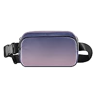 Purple Pink Gradient Fanny Packs for Women Men Everywhere Belt Bag Fanny Pack Crossbody Bags for Women Fashion Waist Packs with Adjustable Strap Belt Purse for Travel Sports Shopping Hiking