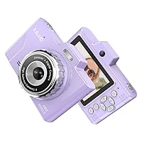 Portable Kids Camera 1080P Compact Camera 48MP Dual Lenses 8× Optical Zoom Support 32GB TF Memory Card Mini CCD Camera with 2.8-inch TFT Screen Great Gift for Boys Girls Kids Adult Teenagers Students