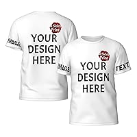 Custom T Shirts Design Your Own Text Name Image,Custom T Shirts with Photo,Personalized T Shirts Gift for Men
