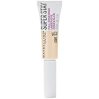 Maybelline New York Super Stay Full Coverage, Brightening, Long Lasting, Under Eye Concealer Liquid Makeup for up to 24H Wear, with Paddle Applicator, 15 Light, 0.23 Fl Oz