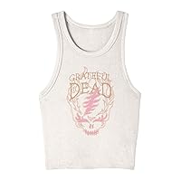 Grateful Dead Unisex-Adult Standard Flaming Steal Your Face Tank Top