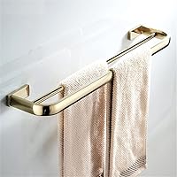 BHUKF Bronze Bathroom Towel Bar Antique Brass Wall Mounted Double Towels Hanger Shelf Rack for Lavaroty Kitchen Bath Room Hotel (Color : Gray, Size