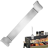 Stainless Steel Griddle Utensil Rest Spatula Holder Barbecue Tool Hold Rack Grill Accessories for Outdoor Grill Barbecue Griddle Spatula Holder