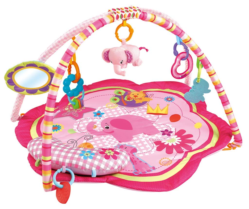 Pink Baby Acctivity Play Gyms Playmats, Elephant