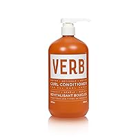 VERB Curl Conditioner-Soften, Define & Hydrate -Vegan Curl Defining Frizz Control-SunflowerCurl Complex,Jojoba and Castor Oil Hair Care Product to Deeply Nourish and Repair Damaged Hair,32 fl oz