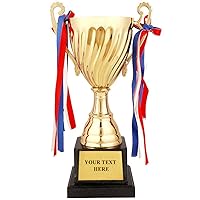 Trophy Cup - Large Trophy,Gold Award for Sports,Tournaments,Competitions,Soccer Football League Match Trophy,Other Teamwork Award