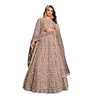 Muslim Bride Indian wedding heavy White Embroidery Designer Long Anarkali dress Abaya net Dress 2962
