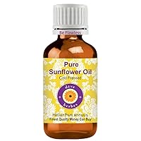 Deve Herbes Pure Sunflower Oil (Helianthus annuus) Cold Pressed 50ml (1.69 oz)