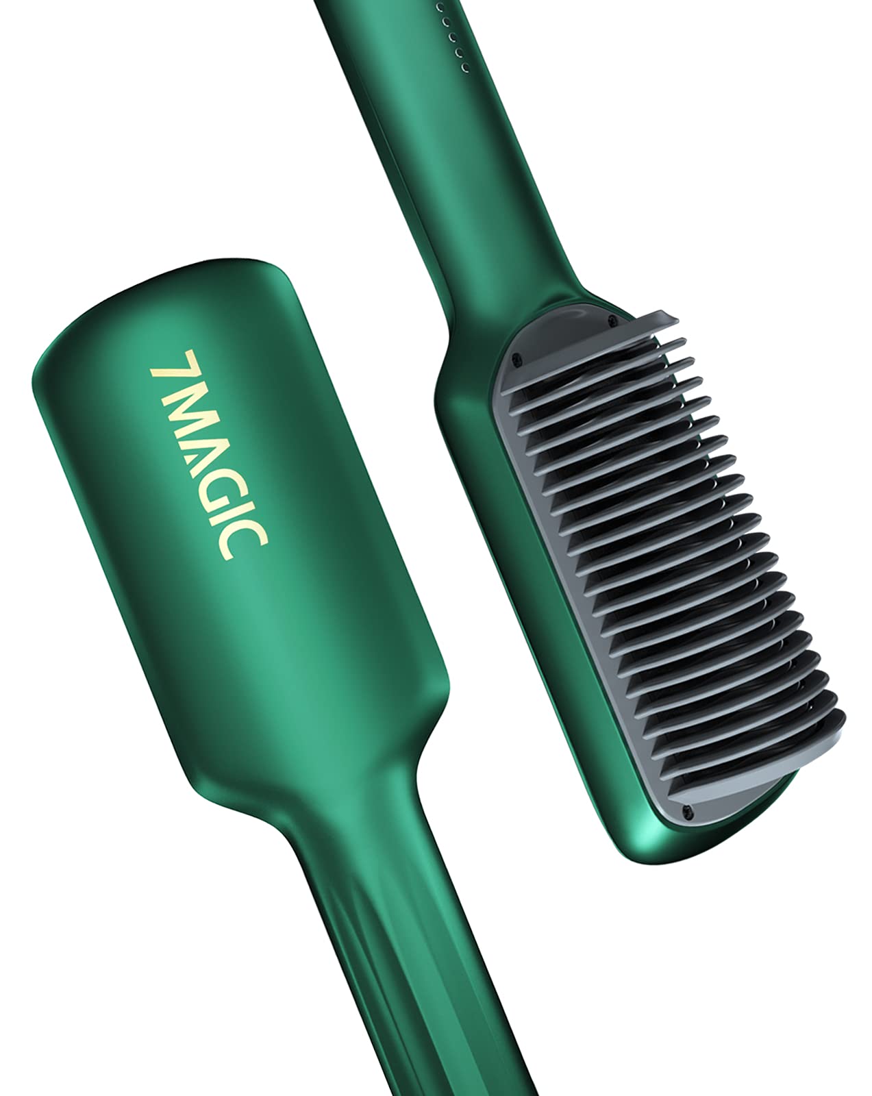 Mua Hair Straightener Brush, Mini Straightening Brush, 7MAGIC Ceramic  Heated Brush Hair Straightener with Anti Scald Design, Dual Voltage, 5 Temp  Settings, Hair Straightening Comb for Women Curly Hair trên Amazon Mỹ