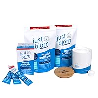Marine Collagen Peptide Powder Starter Kit Marine Collagen Peptide Powder On-The-Go Stick Packs (10ct) | Skin, Hair, Nail and Joint Support + Hyaluronic Acid