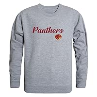 W Republic Sacramento City College Panthers Script Fleece Crewneck Pullover Sweatshirt Heather Grey Medium
