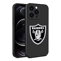 Compatible with iPhone 15 Pro Max Case for Raiders Silicone Shockproof Scratch Resistant Case Cover for 6.7 Inch for Football Sports Fan Gift