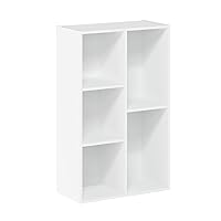 Luder Bookcase / Book / Storage , 5-Cube, White