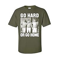 Funny Three Stooges Go Hard or Go Home Short Sleeve T-Shirt