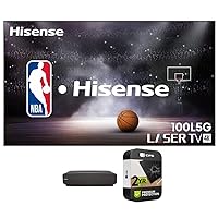 Hisense 100L5G-CINE100A 4K UHD Laser TV Ultra Short Throw Projector with 100 inch ALR Screen (Renewed) Bundle with 2 YR CPS Enhanced Protection Pack