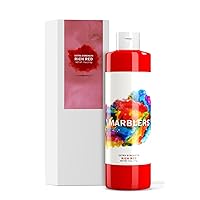 MARBLERS Liquid Colorant 11oz (310g) [Rich Red] | Water-Based | Super-Concentrate | Dye, Tint, Pigment | Odorless | Non-Toxic | Great for Concrete, Cement, Mortar, Grout, Gypsum, Water-Based Paint