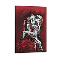 Posters for Room Aesthetic Couple Sex Canvas Picture Art Print Lovers Emotion Canvas Art Posters Painting Pictures Wall Art Prints Wall Decor for Bedroom Home Office Decor Party Gifts 12x18inch(30x4