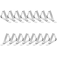 TriPole Tablecloth Clips 16Pack Stainless Steel Table Cover Clamps Skirt Clips for Home Kitchen Restaurant Picnic Tables