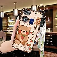 Lulumi-Phone Case for ZTE Nubia Z60 Ultra, Ring Anti-dust Soft case Cartoon Anti-Knock Wristband Fashion Design Lanyard Phone Holder Protective Kickstand Silicone Dirt-Resistant