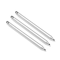 Pro Stylus Capacitive Pen Upgraded Works for Oppo N3 with Custom High Precision Touch Full Size 3 Pack! (Silver)