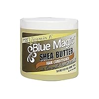 Blue Magic Shea Butter Hair conditioner with Coconut Fruit Extract 12 ounce jar (340gm)