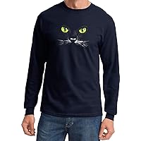 Halloween T-Shirt Black Cat Long Sleeve