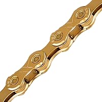 KMC X10 10-Speed X-Series TI-Gold Bicycle Chain Compatible with Shimano, SRAM, Campagnolo and All Major Systems