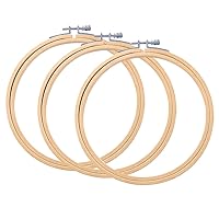 Better Crafts 8 Inch Embroidery Hoop Wooden Circle Cross Stitch Hoop for Embroidery and Art Craft Handy Sewing (1 Piece, 8-Inch)