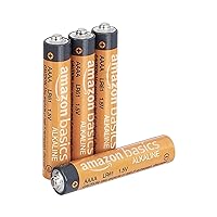 Amazon Basics 4-Pack AAAA Alkaline High-Performance Batteries, 1.5 Volt, 3-Year Shelf Life