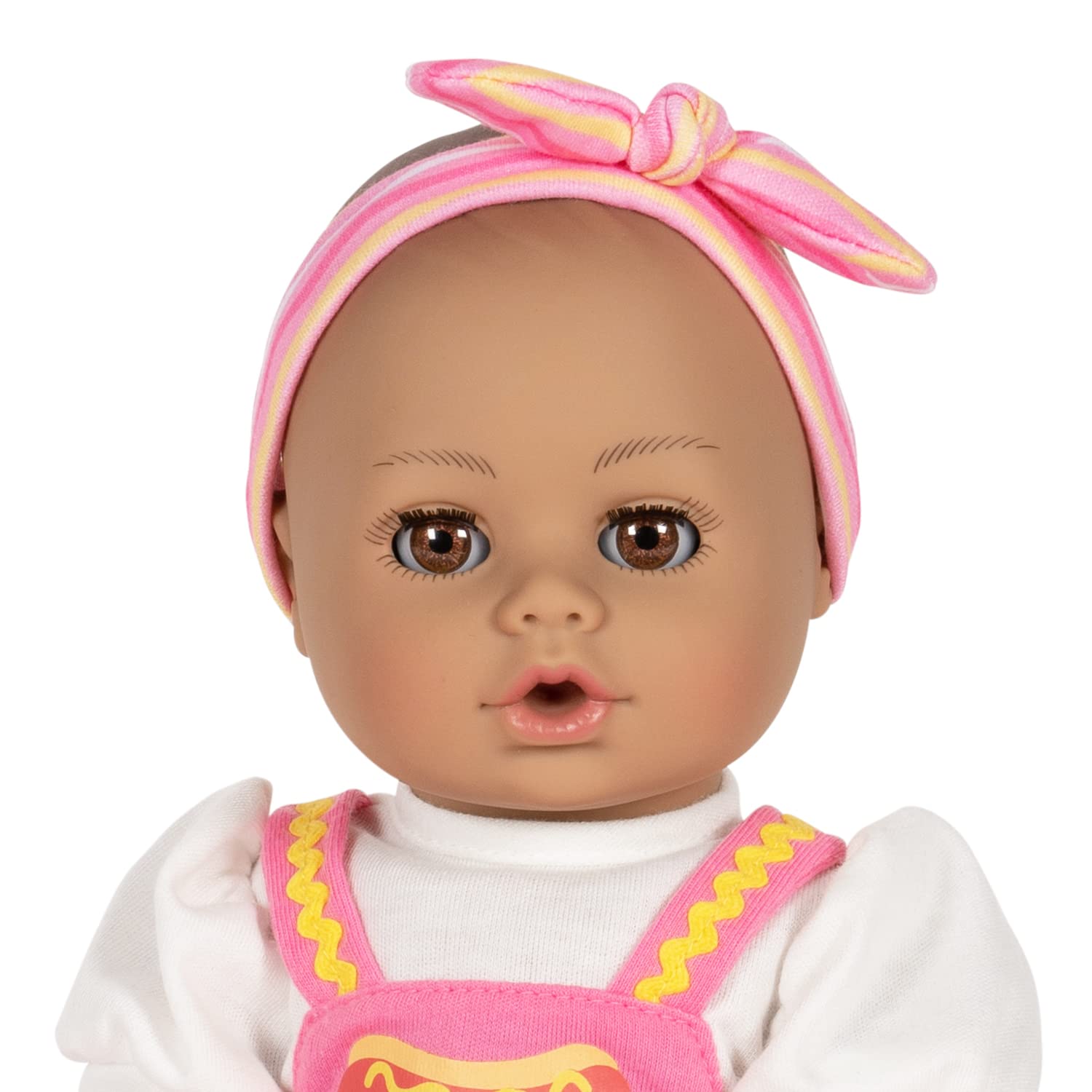 ADORA 13” Realistic Playtime Baby Doll in Exclusive Powder Scent GentleTouch Vinyl with Doll Clothes and Accessories for Imaginative and Interactive Play - Hot Diggity Dog