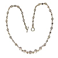 Long, Pearl And Stylish Gold Plated Chain Necklace