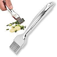 Scallion Cutter Shred Knife with Stainless Steel Blade,Green Onion CutternSlicer,Garlic Shredder,Vegetable Chopper Tool for Home Kitchen Restaurant Hotel